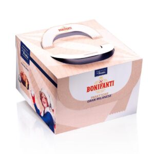 PANETTONE MILANESE BASSO "FAMIGLIA IN FESTA" IN SCATOLA 1 KG - immagine 1